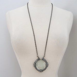 vtg CHICO'S Looking Glass Necklace Magnifying x St Judes Hospital